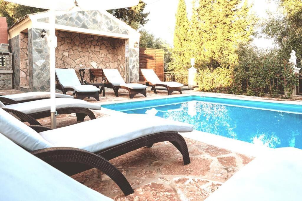Poli House Family Villa W/ Pool Corfu  Buitenkant foto